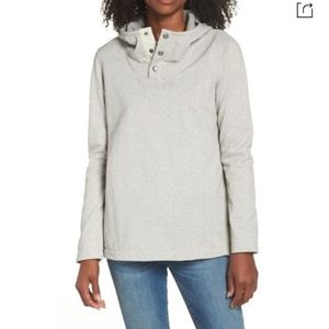 North face Knit Stitch Fleece Hoodie In Wild Oat Heather - xs